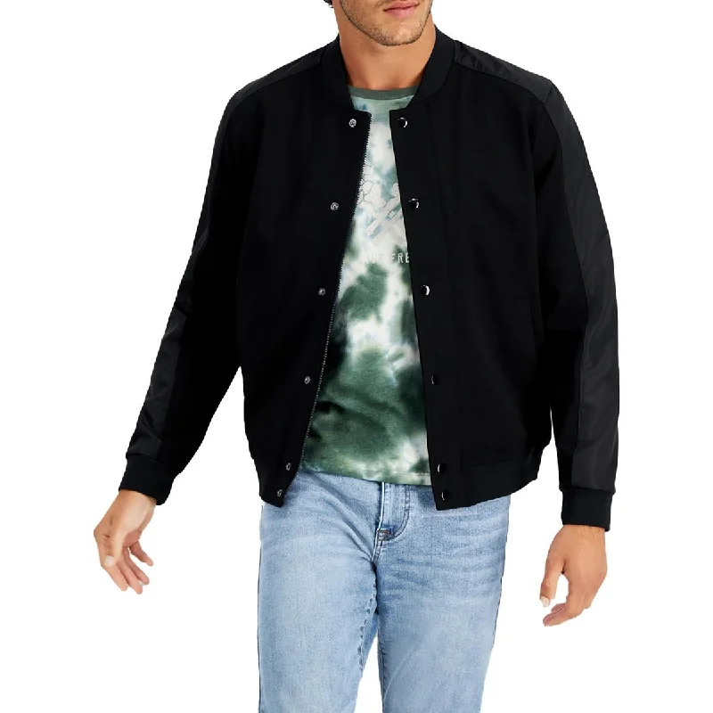 And Now This Mens Knit Long Sleeves Bomber Jacket