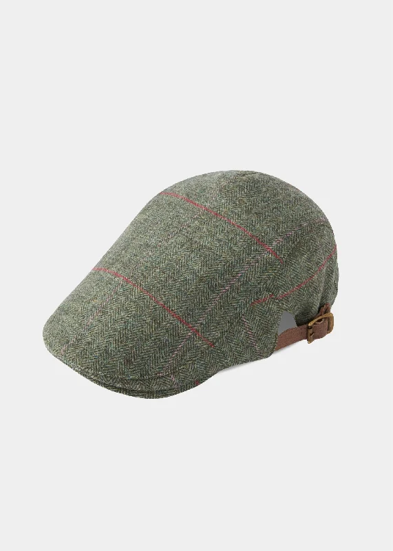 Combrook Unisex Tweed Country Cap In Heath