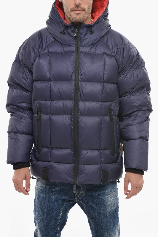 Dsquared2 Logo Printed Down Jacket with Zipped Pockets