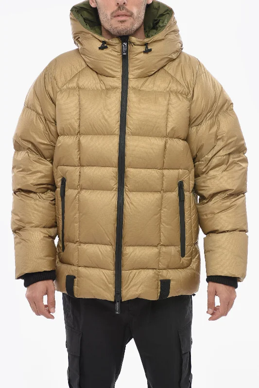 Dsquared2 Logo Printed Down Jacket with Zipped Pockets