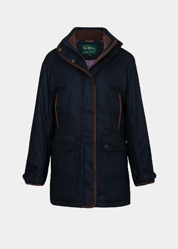 Fernley Ladies Waterproof Weekend Coat In Navy