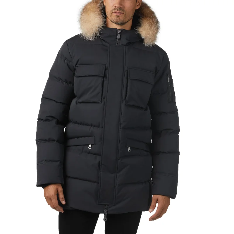 Pajar Men’s Hamilton Channel Quilted Fixed Hood Parka