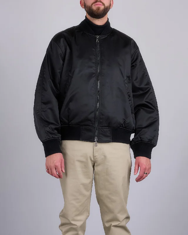 Reigning Champ Nylon Woven Crew Jacket Black