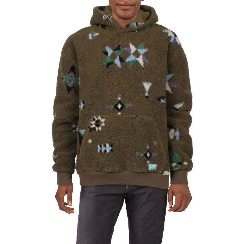 Scotch & Soda Mens Sherpa Relaxed Fit Fleece Jacket