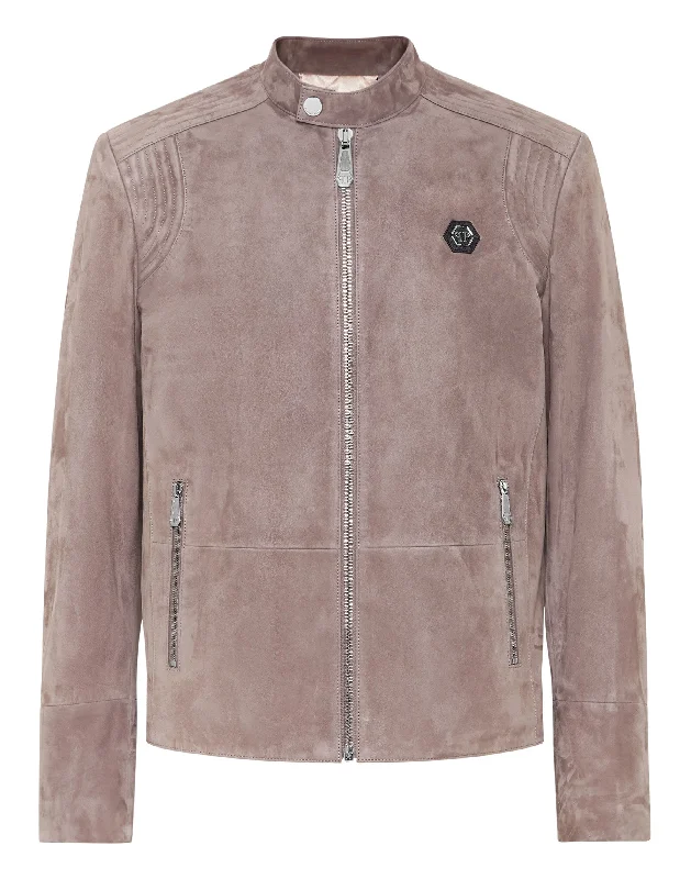 Suede Padded Jacket