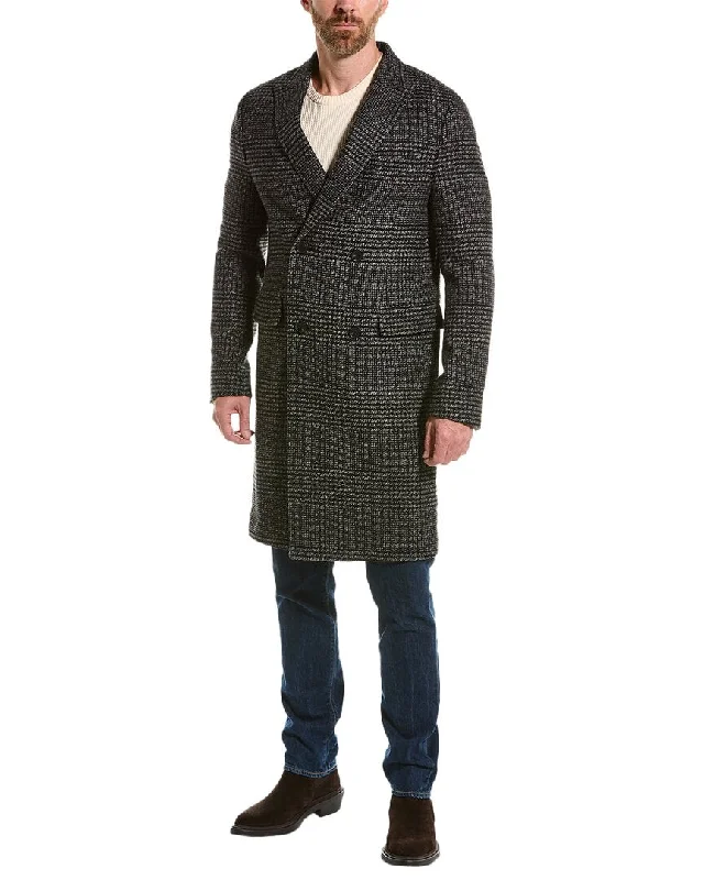 The Kooples Wool-Blend Trench Coat