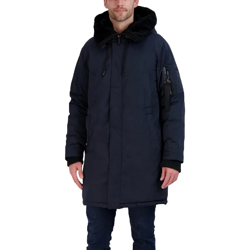 Vince Camuto Mens Winter Cold Weather Parka Coat