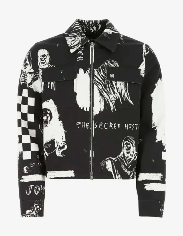 Amiri x Wes Lang Black Sketch Blouson