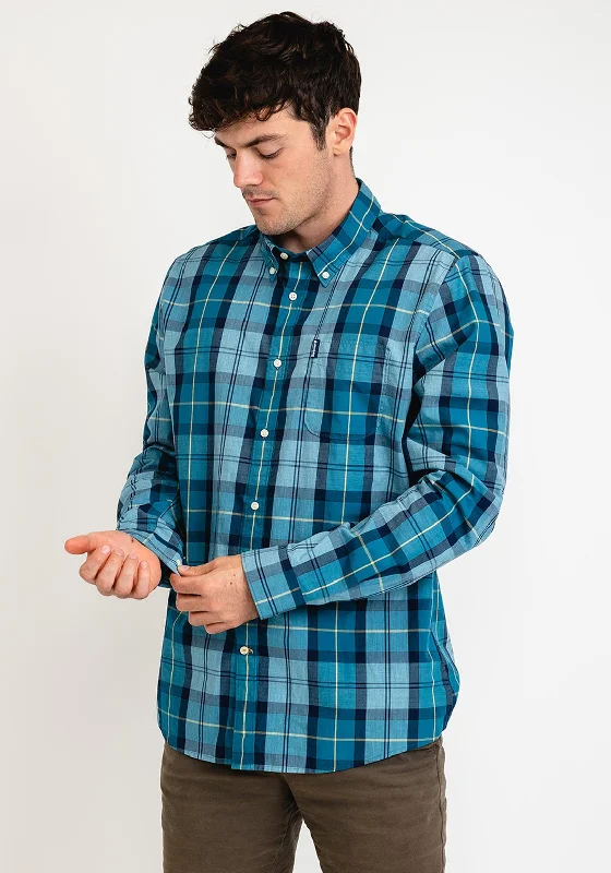 Barbour Sandwood Check Shirt, Aqua