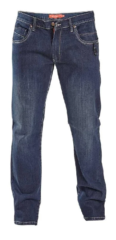 D555 D555 Tapered Leg Stretch Jean in Vintage Blue in Waist 42 to 60 Inches, L30/32/34