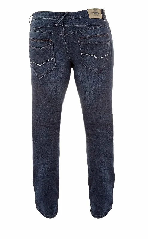 D555 Jimmy Straight Leg Stretch Jeans in Blue/Black