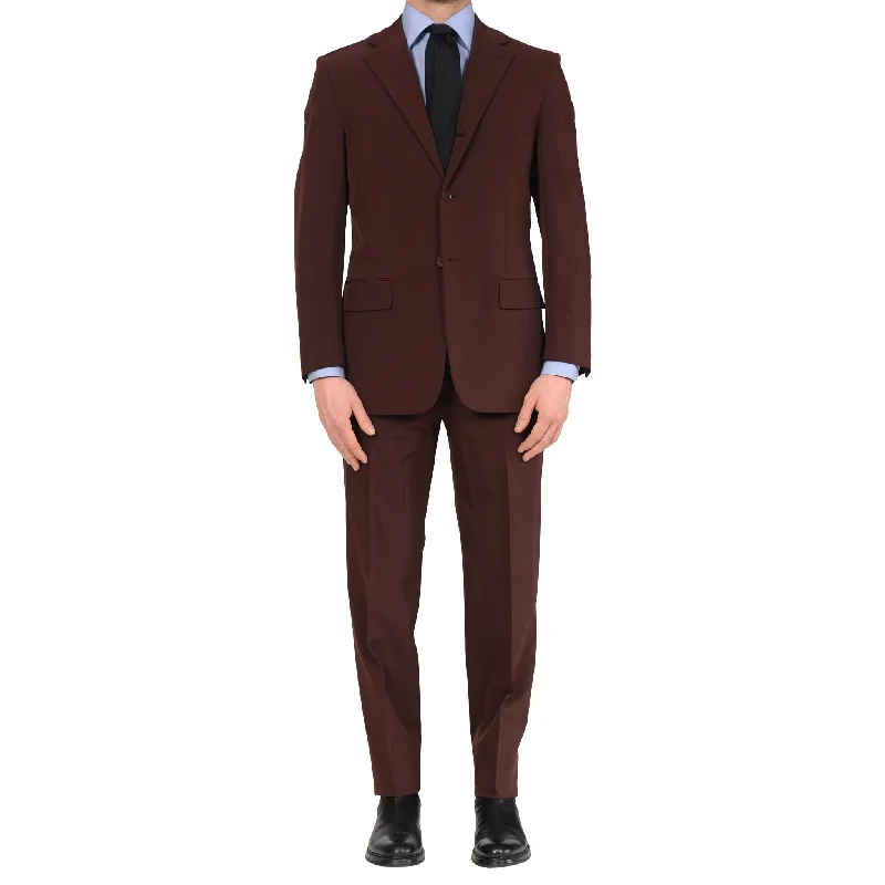 D'AVENZA Roma Handmade Burgundy "Techno" Suit EU 52 NEW US 42