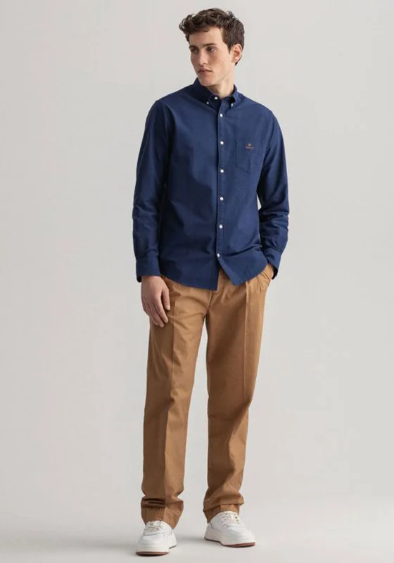 Gant Beefy Oxford Shirt, Persian Blue