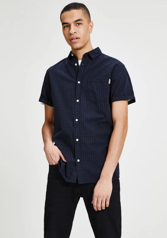 Jack & Jones Alex Gingham Shirt, Navy