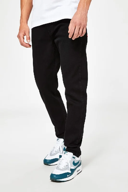 Sustainable Slim Fit Denim Jeans - Jet Black Wash