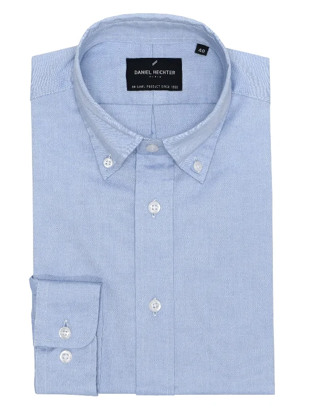 Daniel Hechter Oxford Button Down LS Shirt Blue