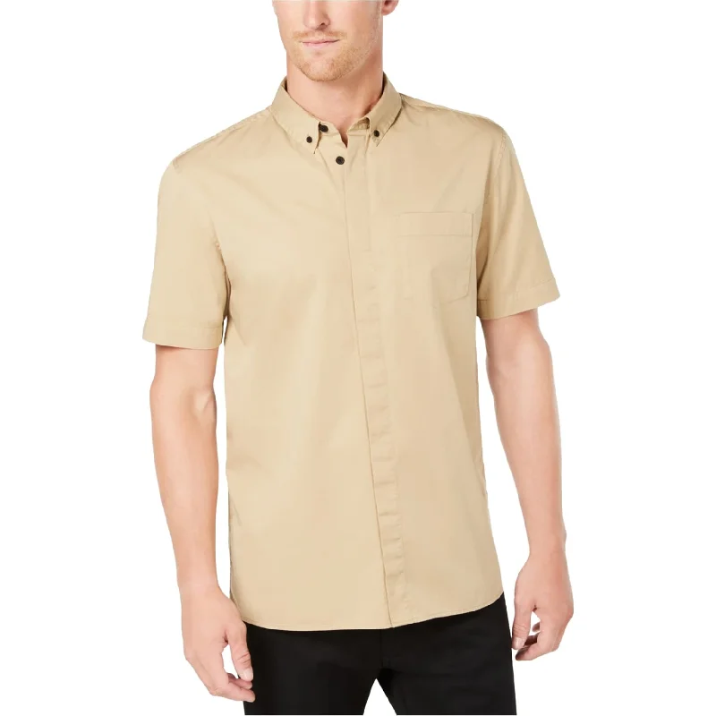 Dkny Mens Twill Button Up Shirt