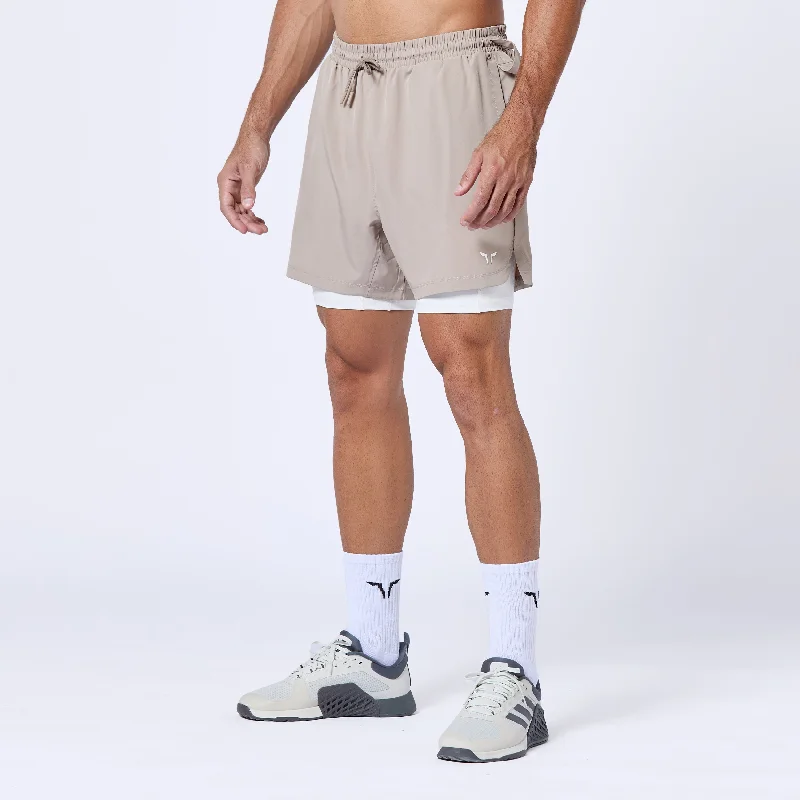 Essential 5" Pro 2-In-1 Shorts - Cobblestone