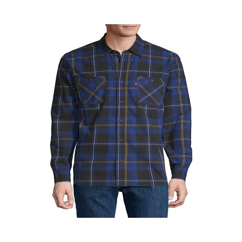 Levi's Men's Hobel Plaid Woven Button Down Shirt