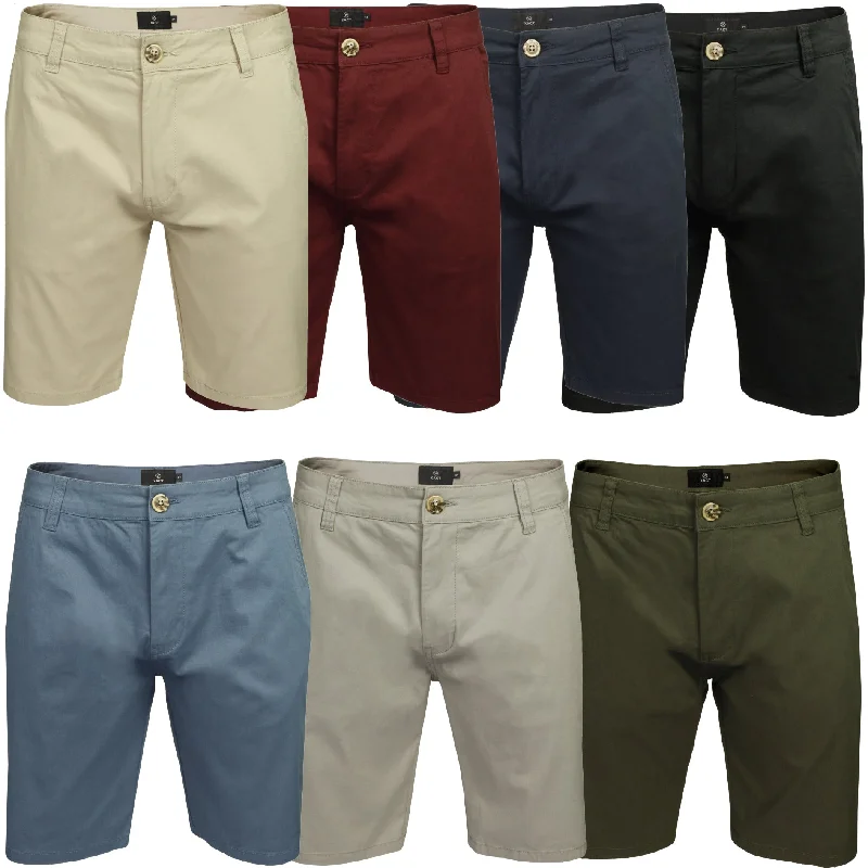 Xact Men's Cotton Stretch Chino Shorts, Regular Fit