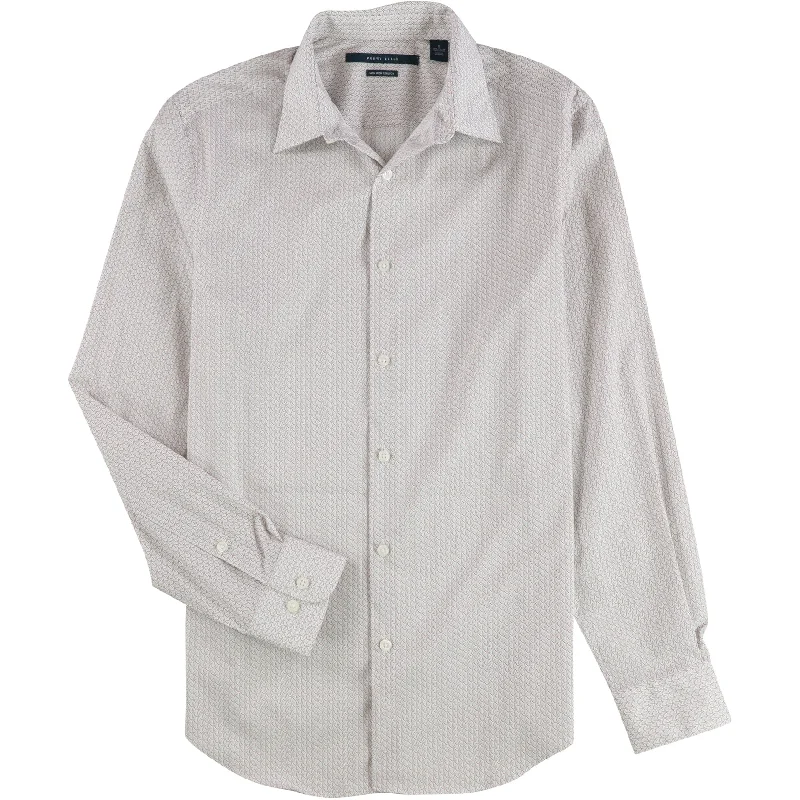 Perry Ellis Mens Classic-Fit Button Up Shirt