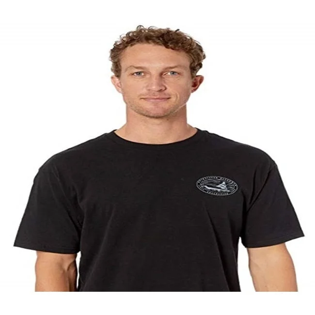 Quiksilver Men's Waterman Lets Go Qmt0 Shirt Black Size Small