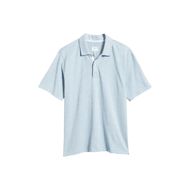 Rag & Bone Men's Classic Flame Polo Shirt, Desert Blue