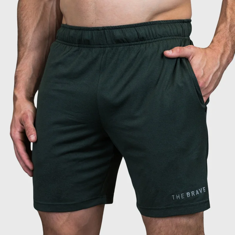 THE BRAVE - MEN'S AMPLIFY SHORTS - DARK OLIVE HEATHER