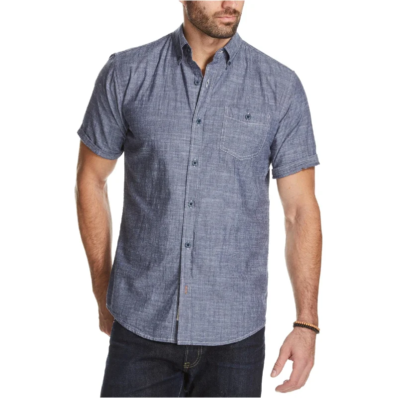 Weatherproof Mens Chambray Button Up Shirt