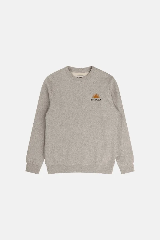 Awake Fleece Crew Grey Heather