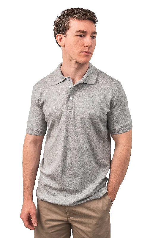 CLEOCOTTON GREY POLO SHIRT