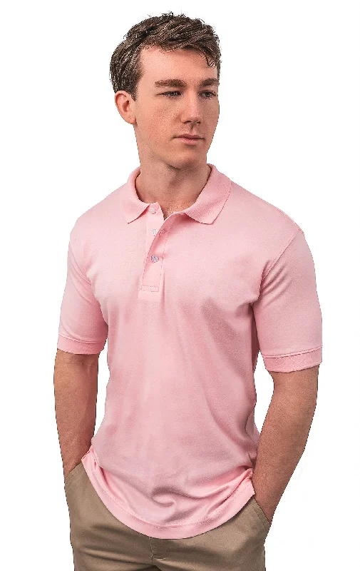 CLEOCOTTON PINK POLO SHIRT