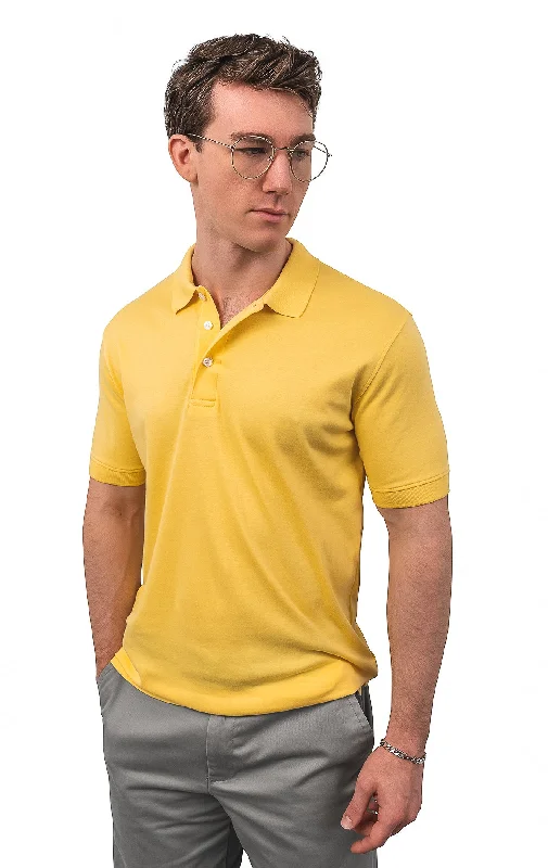 CLEOCOTTON YELLOW POLO SHIRT