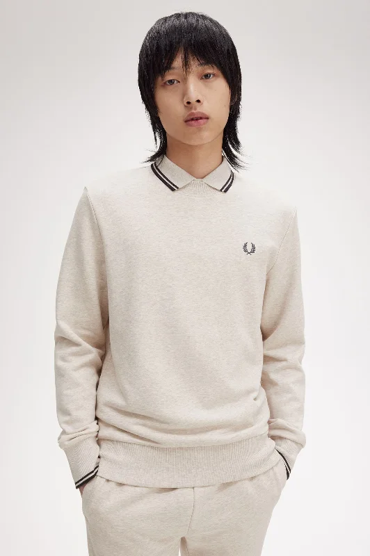 Crew Neck Sweatshirt in Porridge Marl