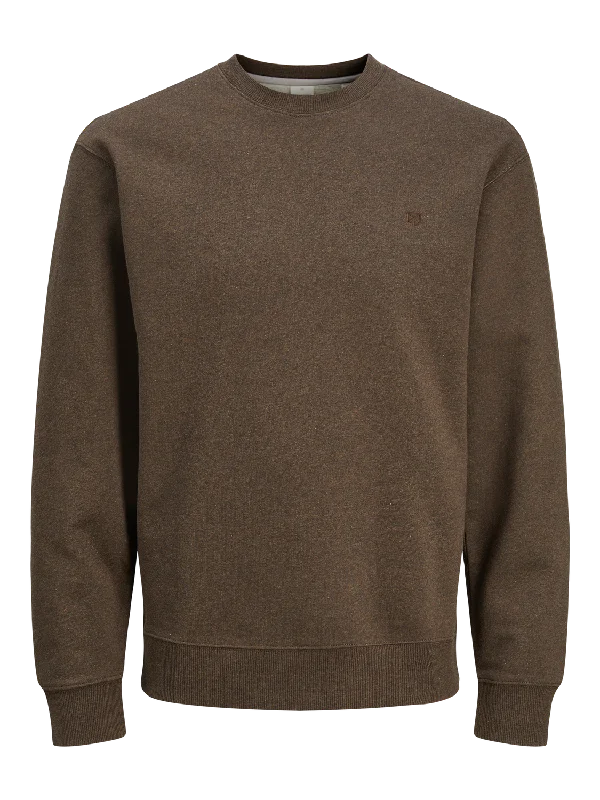 Plain Crew Sweatshirt in Slate Black