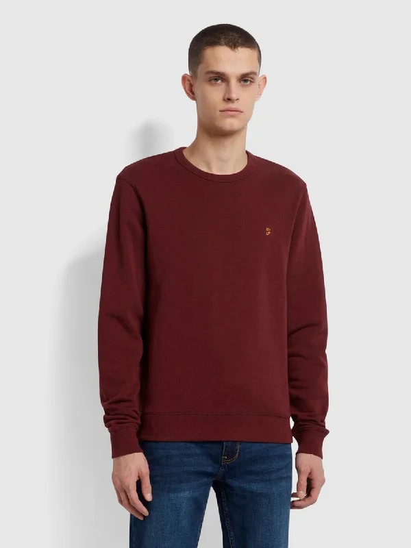 Farah Tim Crew Neck Sweatshirt Red