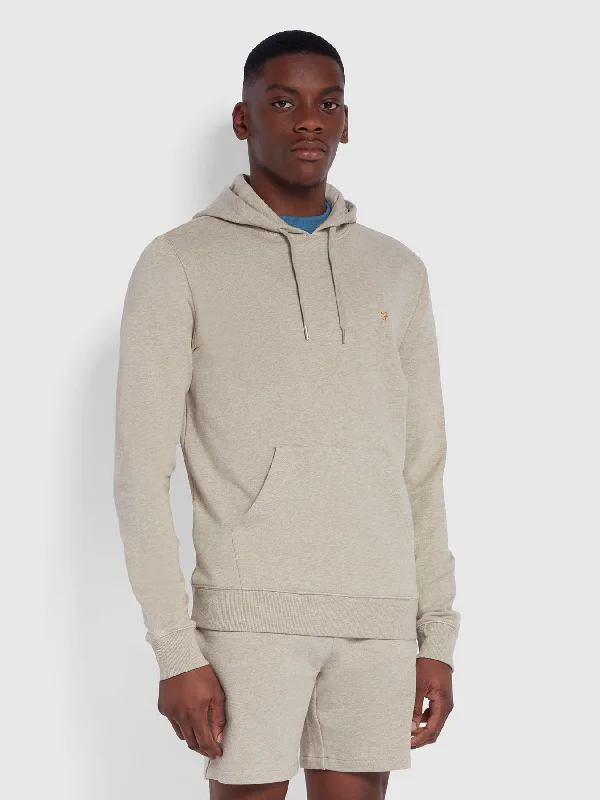 Farah Zain Organic Cotton Hoodie In Smoky Brown Marl