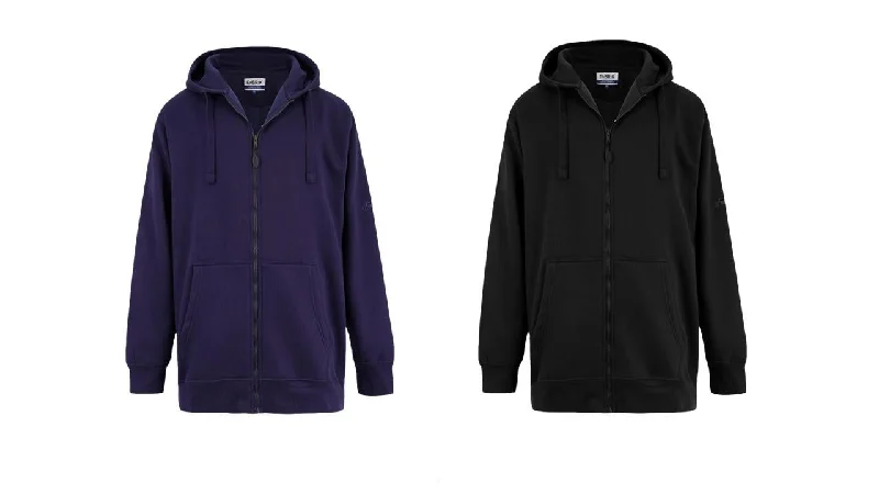 Fabrik X-Tall Fleece Zip Thru Hoodie For Men (2405) in 2 Colours, MT-3XLT