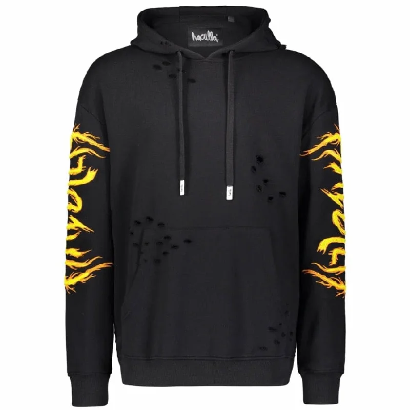 Haculla Hac On Fire Hoodie (Black) HA02BA-KH05