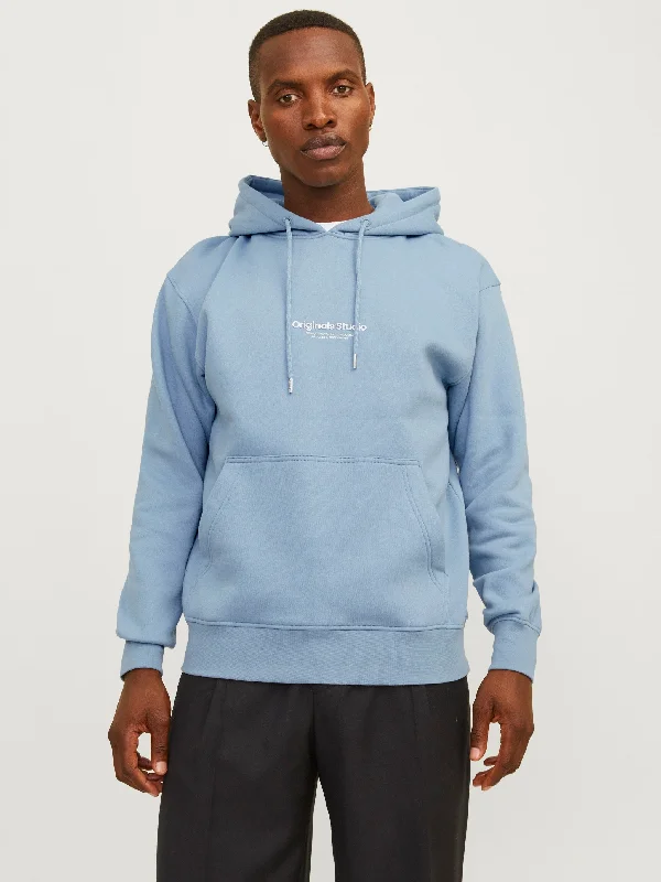 Printed Hoodie in Blue