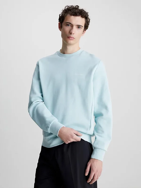 Calvin Klein Recycled Polyester Sweatshirt Ghost Glacier