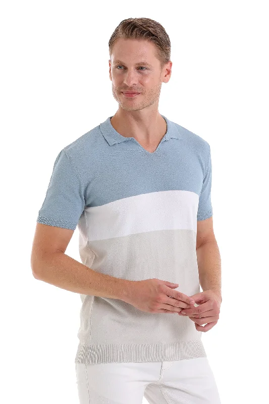 Slim Fit Light Blue Polo T-Shirt