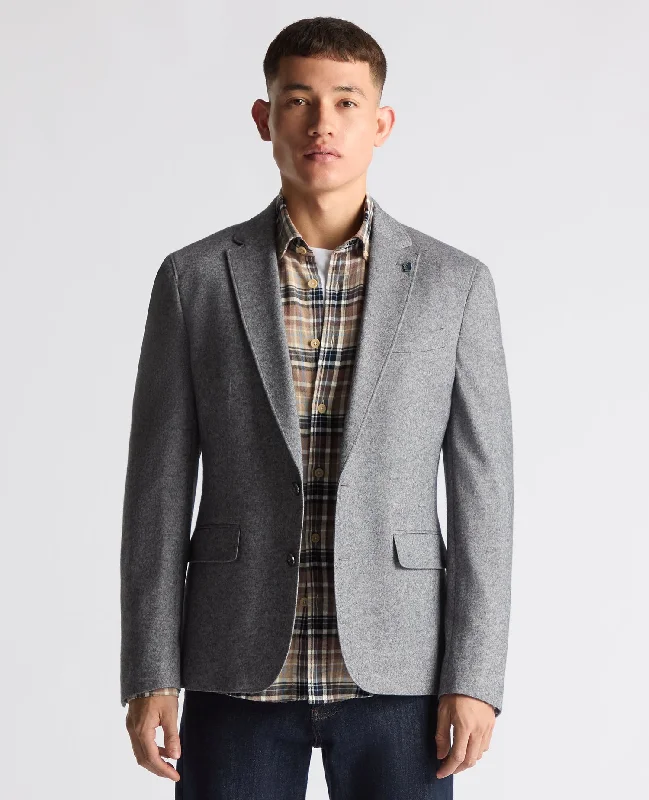 Slim Fit Wool Blend Jacket