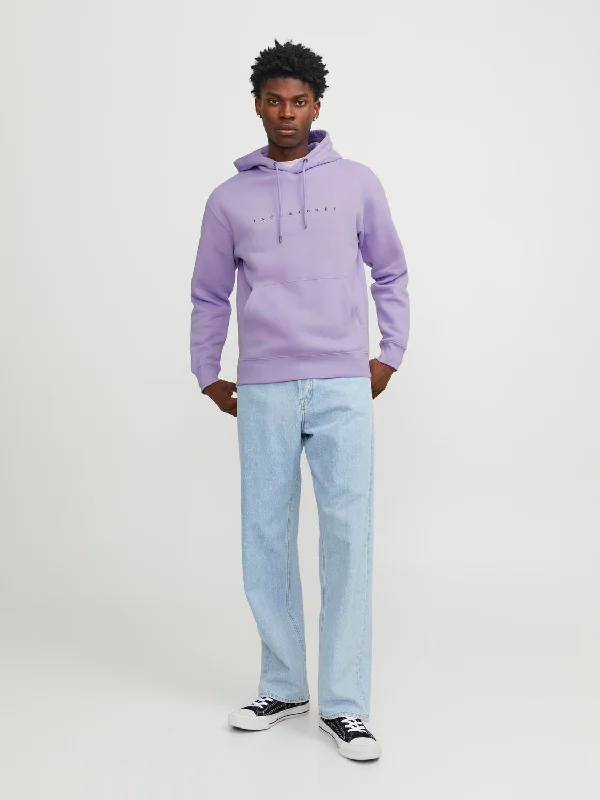 Logo Hoodie in Purple Rose