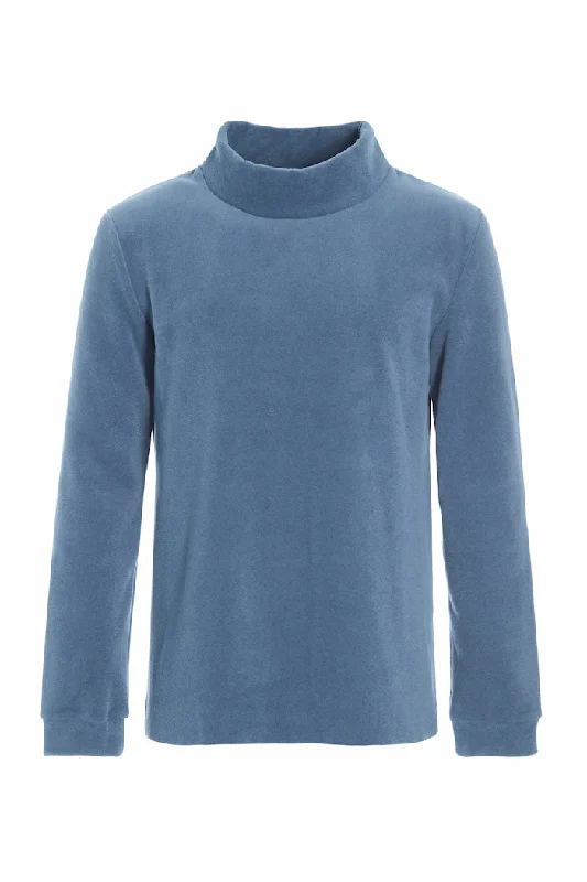 SWEATER W/ HIGH NECK - 1031C - DUSTY BLUE