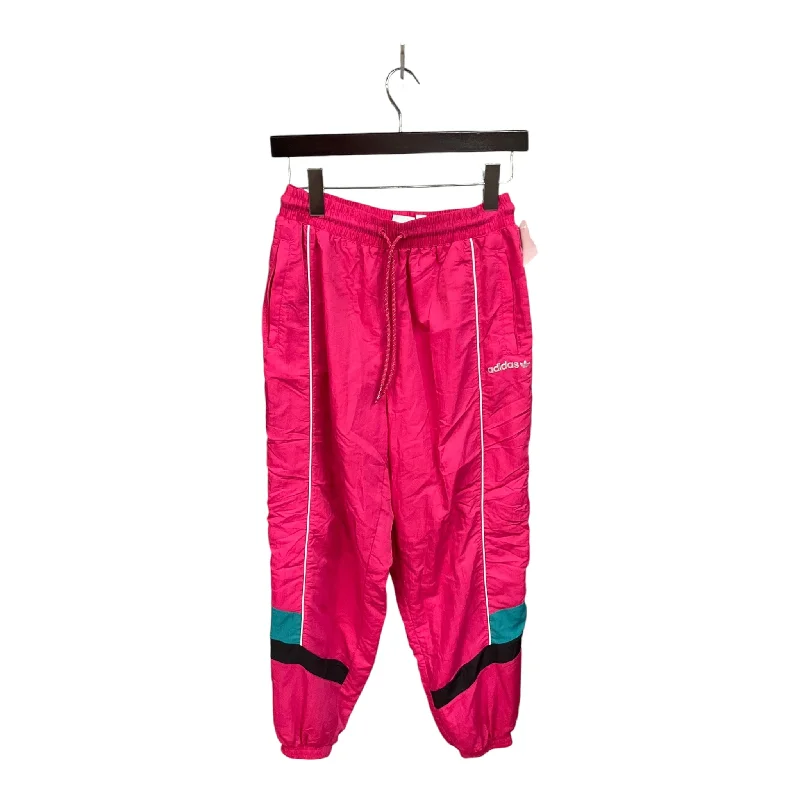 Athletic Pants By Adidas In Pink, Size: S