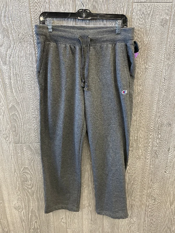 Athletic Pants By Champion In Grey, Size: L