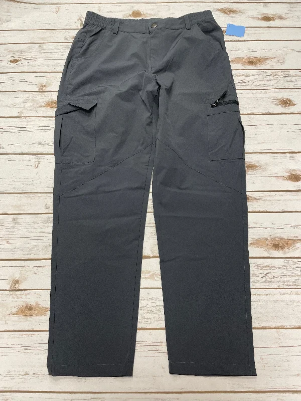 Athletic Pants By Cme In Grey, Size: L