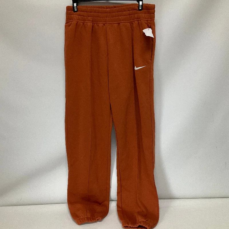 Athletic Pants By Nike Apparel In Brown, Size: S