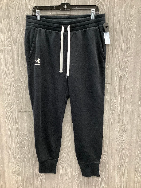 Athletic Pants By Under Armour In Black, Size: L